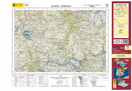 Topografische kaart 146 MT50 Monte Perdido | CNIG - Instituto Geográfico Nacional1