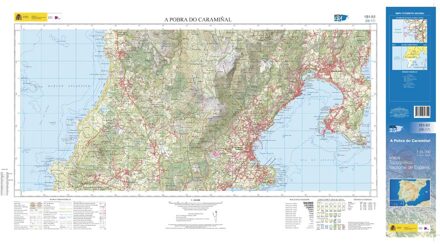 Topografische kaart 151-II/IA A Pobra do Caramiñal | CNIG - Instituto Geográfico Nacional1