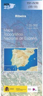 Topografische kaart 151-IV/III Ribeira | CNIG - Instituto Geográfico Nacional
