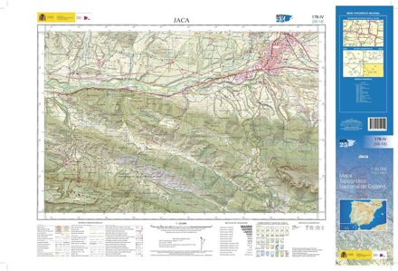 Topografische kaart 176-IV Jaca | CNIG - Instituto Geográfico Nacional1