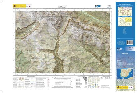 Topografische kaart 178-II Escuain | CNIG - Instituto Geográfico Nacional