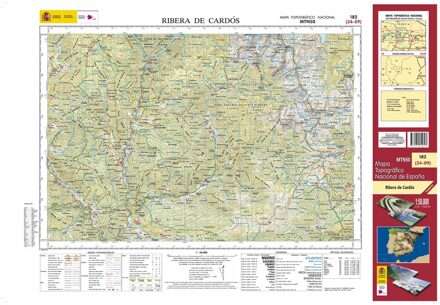 Topografische kaart 182 MT50 Rivera de Cardós | CNIG - Instituto Geográfico Nacional1