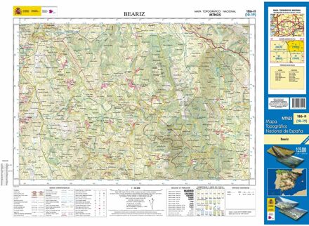 Topografische kaart 186-II Beariz | CNIG - Instituto Geográfico Nacional1