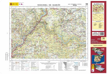 Topografische kaart 188 MT50 Nogueira de Ramuín | CNIG - Instituto Geográfico Nacional1
