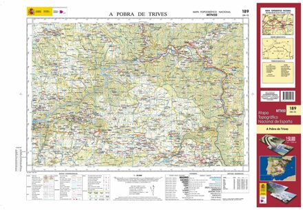 Topografische kaart 189 MT50 A Pobra de Trives | CNIG - Instituto Geográfico Nacional1
