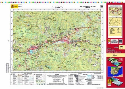 Topografische kaart 190 MT50 O Barco | CNIG - Instituto Geográfico Nacional1