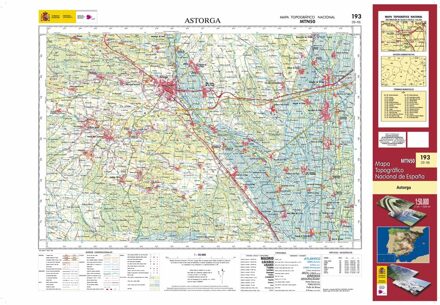 Topografische kaart 193 MT50 Astorga | CNIG - Instituto Geográfico Nacional1