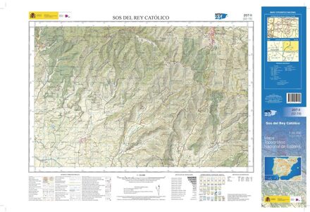 Topografische kaart 207-II Sos del Rey Católico | CNIG - Instituto Geográfico Nacional1
