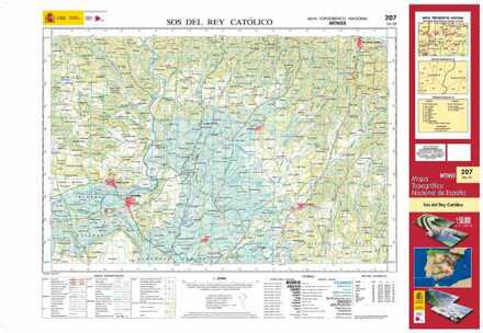 Topografische kaart 207 MT50 Sos del Rey Católico | CNIG - Instituto Geográfico Nacional1
