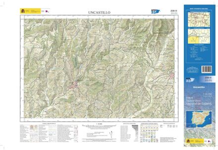 Topografische kaart 208-III Uncastillo | CNIG - Instituto Geográfico Nacional1