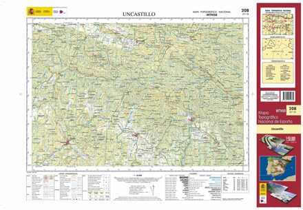 Topografische kaart 208 MT50 Uncastillo | CNIG - Instituto Geográfico Nacional1