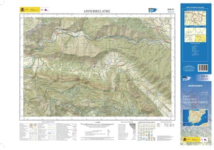 Topografische kaart 209-IV Javierrelatre | CNIG - Instituto Geográfico Nacional1