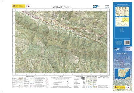 Topografische kaart 210-II Yebra de Basa | CNIG - Instituto Geográfico Nacional1