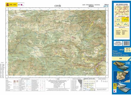 Topografische kaart 215-II Civís | CNIG - Instituto Geográfico Nacional1