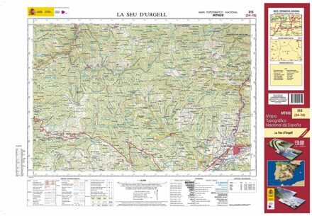 Topografische kaart 215 MT50 La Seu D'Urgell | CNIG - Instituto Geográfico Nacional1