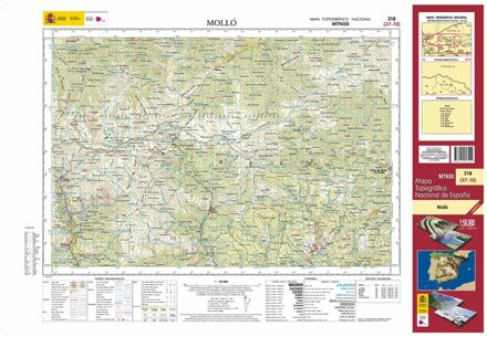 Topografische kaart 218 MT50 Molló | CNIG - Instituto Geográfico Nacional1
