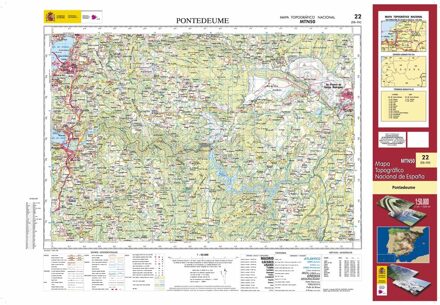 Topografische kaart 22 MT50 Pontedeume | CNIG - Instituto Geográfico Nacional1