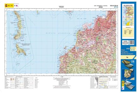 Topografische kaart 223-III/222-IV Vigo | CNIG - Instituto Geográfico Nacional1