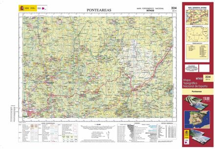 Topografische kaart 224 MT50 Ponteareas | CNIG - Instituto Geográfico Nacional1