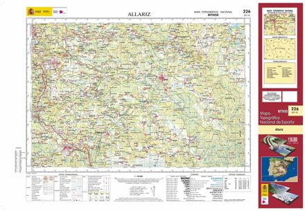 Topografische kaart 226 MT50 Allariz | CNIG - Instituto Geográfico Nacional1