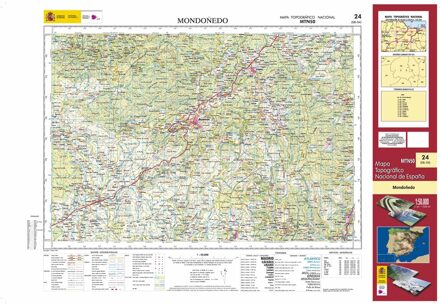 Topografische kaart 24 MT50 Mondoñedo | CNIG - Instituto Geográfico Nacional1
