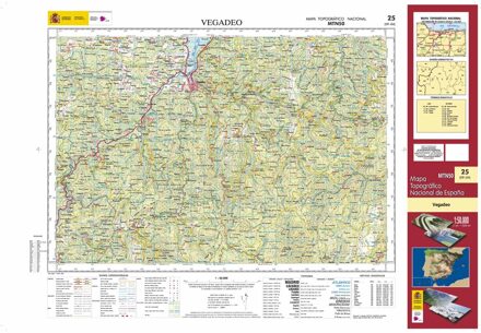 Topografische kaart 25 MT50 Vegadeo | CNIG - Instituto Geográfico Nacional1
