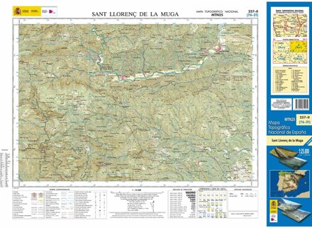 Topografische kaart 257-II Sant Llorenç de la Muga | CNIG - Instituto Geográfico Nacional