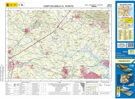 Topografische kaart 258-II Empuriabrava Norte | CNIG - Instituto Geográfico Nacional1