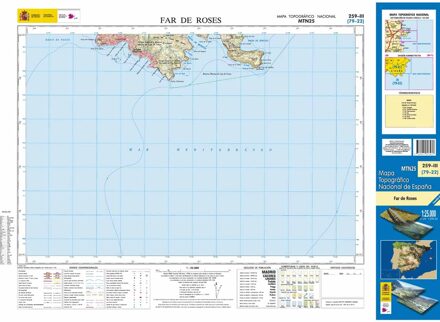 Topografische kaart 259-III Far de Roses | CNIG - Instituto Geográfico Nacional1