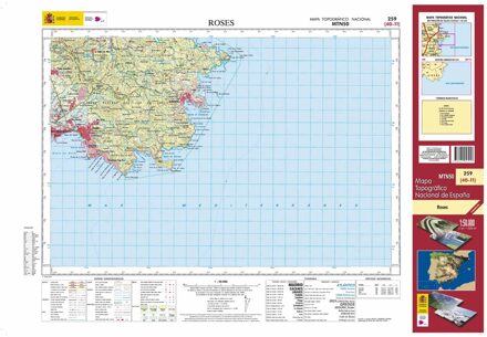 Topografische kaart 259 MT50 Roses | CNIG - Instituto Geográfico Nacional1