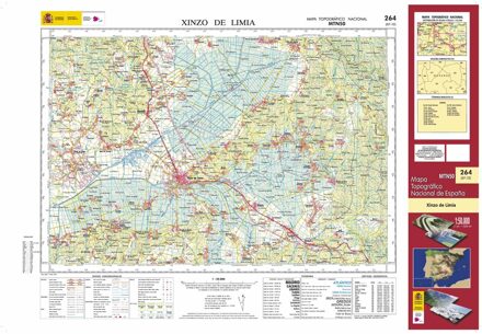 Topografische kaart 264 MT50 Xinzo de Limia | CNIG - Instituto Geográfico Nacional1