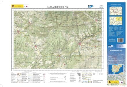 Topografische kaart 277-II Barbadillo del Pez | CNIG - Instituto Geográfico Nacional1