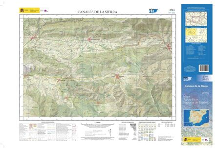 Topografische kaart 278-I Canales de la Sierra | CNIG - Instituto Geográfico Nacional1