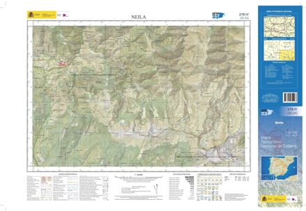 Topografische kaart 278-IV Neila | CNIG - Instituto Geográfico Nacional1