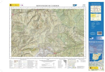 Topografische kaart 279-I Montenegro de Cameros | CNIG - Instituto Geográfico Nacional1