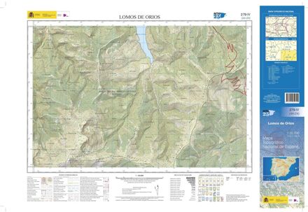 Topografische kaart 279-IV Lomos de Orio | CNIG - Instituto Geográfico Nacional1