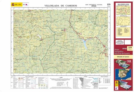 Topografische kaart 279 MT50 Villoslada de Cameros | CNIG - Instituto Geográfico Nacional1