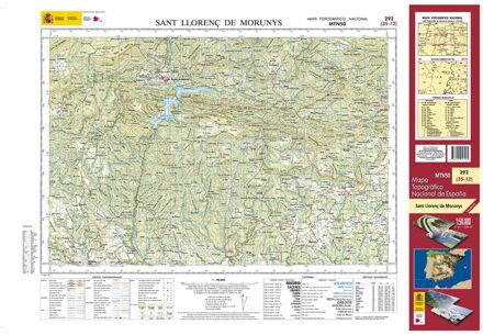 Topografische kaart 292 MT50 Sant Llorenç de Morunys | CNIG - Instituto Geográfico Nacional1