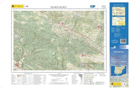 Topografische kaart 315-IV Huerta del Rey | CNIG - Instituto Geográfico Nacional1