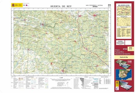 Topografische kaart 315 MT50 Huerta del Rey | CNIG - Instituto Geográfico Nacional1