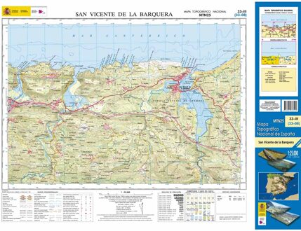 Topografische kaart 33-III San Vicente de la Barquera | CNIG - Instituto Geográfico Nacional1