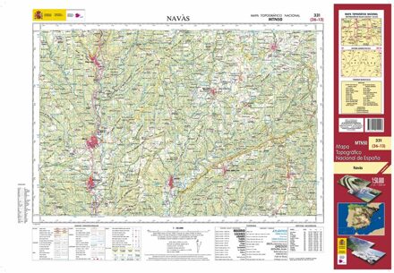 Topografische kaart 331 MT50 Navàs | CNIG - Instituto Geográfico Nacional1