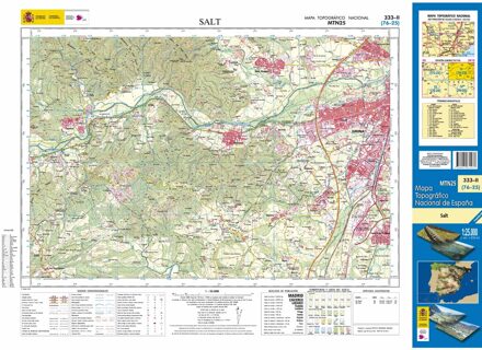 Topografische kaart 333-II Salt | CNIG - Instituto Geográfico Nacional1