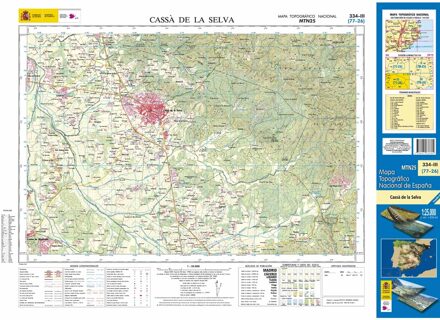 Topografische kaart 334-III Cassá de la Selva | CNIG - Instituto Geográfico Nacional1