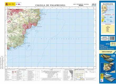 Topografische kaart 335-III Calella de Palafrugell | CNIG - Instituto Geográfico Nacional1