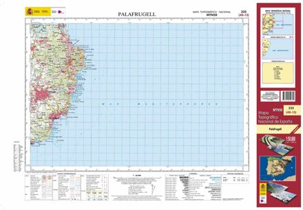 Topografische kaart 335 MT50 Palafrugell | CNIG - Instituto Geográfico Nacional1