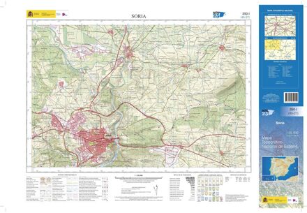 Topografische kaart 350-I Soria | CNIG - Instituto Geográfico Nacional1