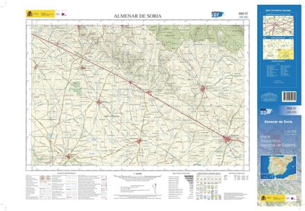 Topografische kaart 350-IV Almenar de Soria | CNIG - Instituto Geográfico Nacional1