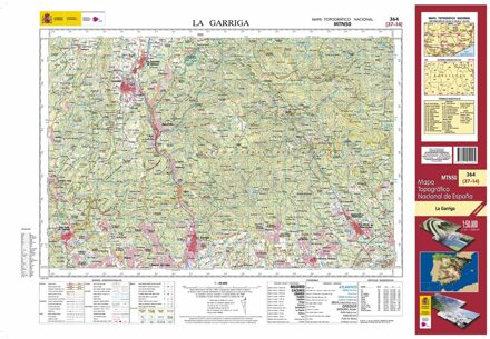 Topografische kaart 364 MT50 La Garriga | CNIG - Instituto Geográfico Nacional1