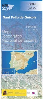 Topografische kaart 366-II Sant Feliu de Guíxols | CNIG - Instituto Geográfico Nacional